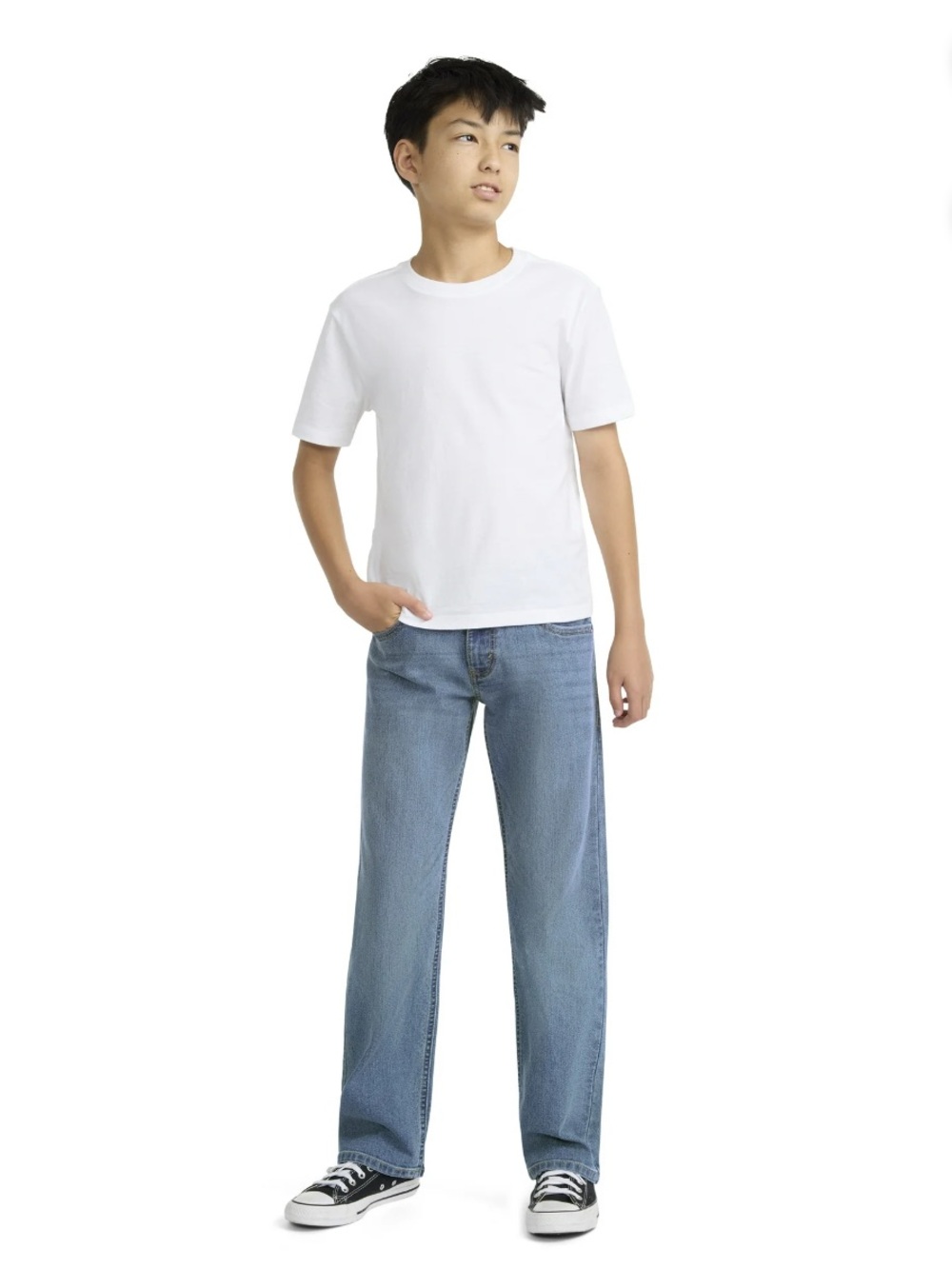 Levi Strauss Signature Boys Relaxed Stretch Jeans